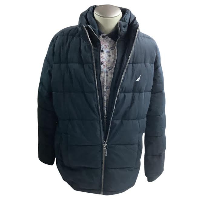 Nautica Bid Insert Coat. Navy Forest